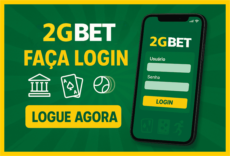Imagem destacando login seguro na 2GBET para novos usuários
